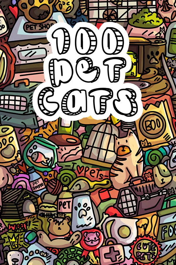 Copertina di 100 Pet Cats