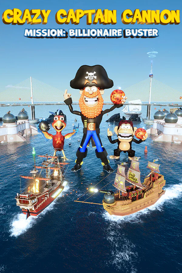 Copertina di Crazy Captain Cannon - Mission: Billionaire Buster