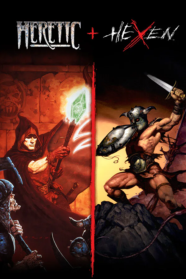 Copertina di Heretic + Hexen