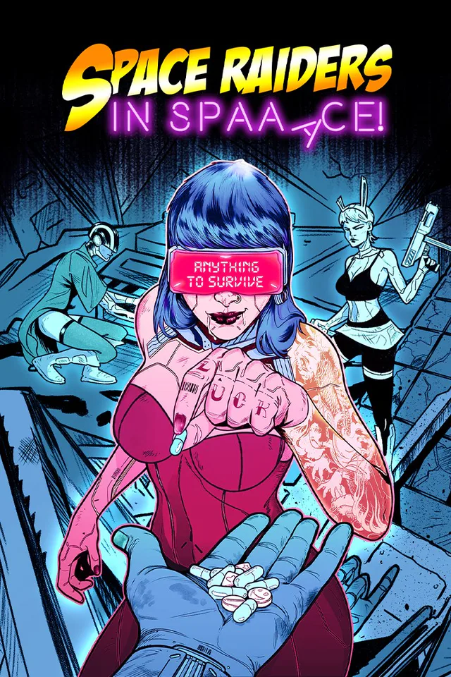 Copertina di Space Raiders in Space
