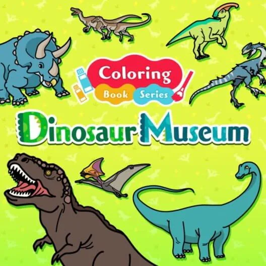 Copertina di Coloring Book Series: Dinosaur Museum