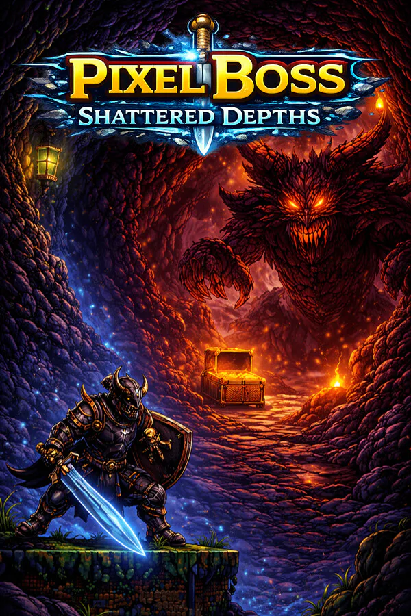 Copertina di PixelBoss: Shattered Depths