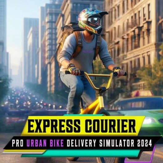 Copertina di Express Courier Pro: Urban Bike Delivery Simulator 2024!