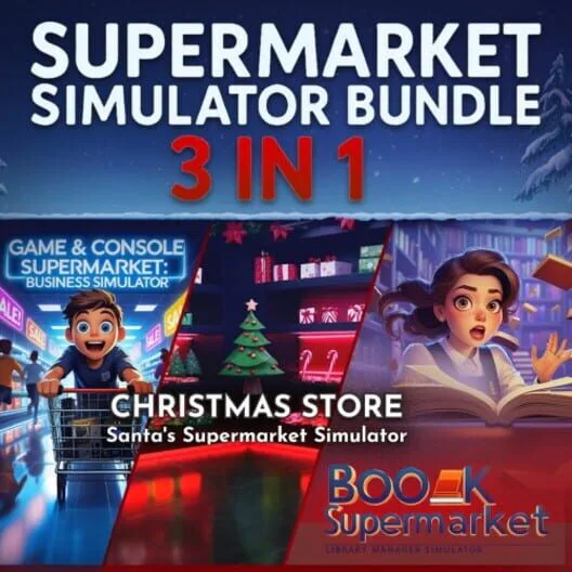Copertina di Supermarket Simulator Bundle 3 in 1
