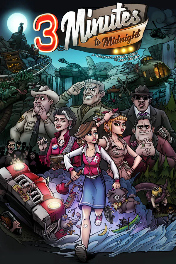 Copertina di 3 Minutes to Midnight® - A Comedy Graphic Adventure