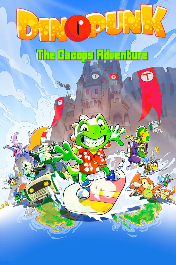 Copertina di Dinopunk: the Cacops adventure