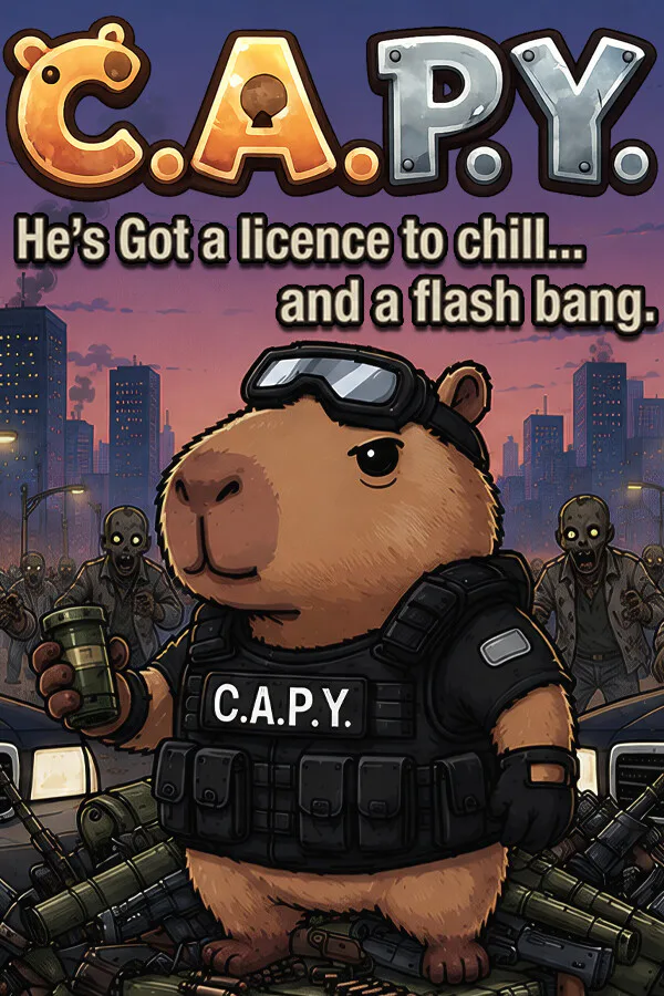 Copertina di C.A.P.Y. He's got a licence to chill... and a flashbang