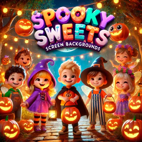 Copertina di Spooky Sweets: Screen Backgrounds