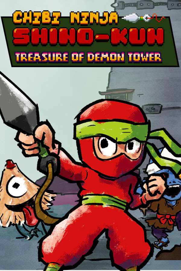 Copertina di Chibi Ninja Shino-kun: Treasure of Demon Tower