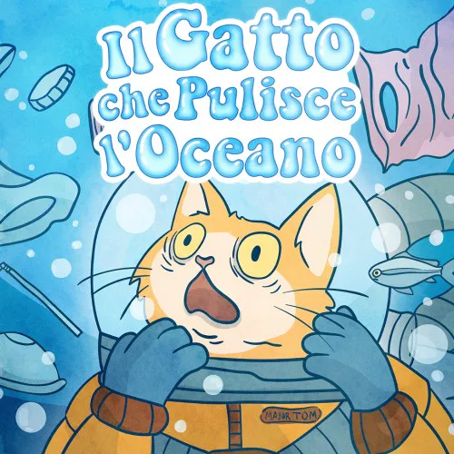 Copertina di Il Gatto che Pulisce l'Oceano