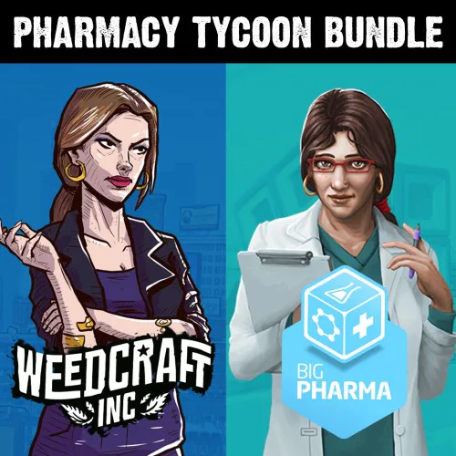 Copertina di Pharmacy Tycoon Bundle: Weedcraft Inc & Big Pharma