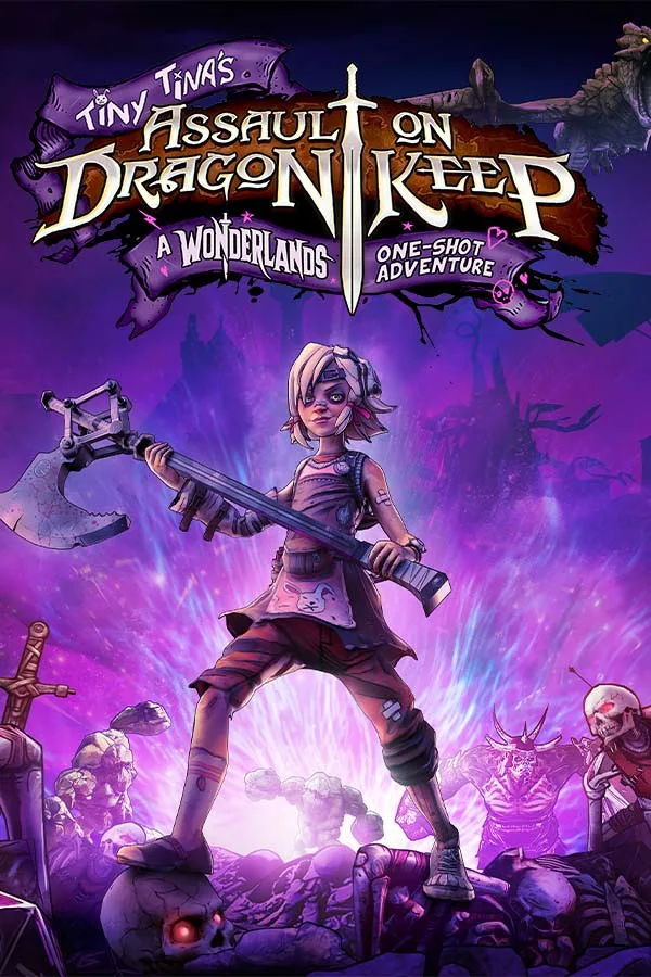 Copertina di Assalto alla Rocca del Drago di Tiny Tina: Un'avventura unica nelle Wonderlands