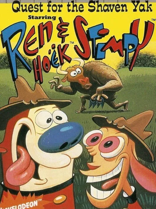 Copertina di Quest for the Shaven Yak Starring Ren Hoëk and Stimpy