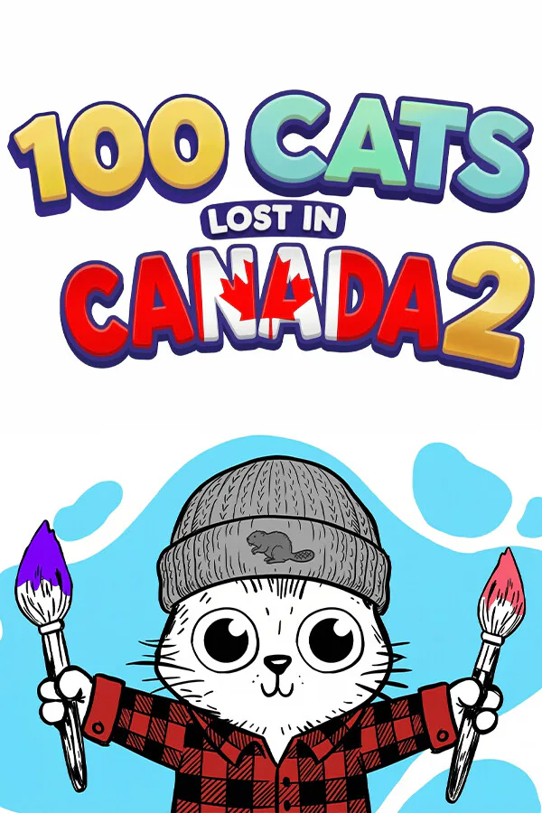 Copertina di 100 Cats Lost in Canada 2 Find & Color