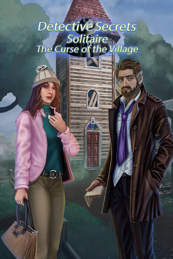 Copertina di Detective Secrets Solitaire. The Curse of the Village