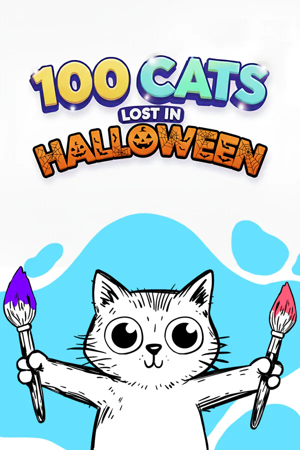 Copertina di 100 Cats Lost in Halloween Find & Color