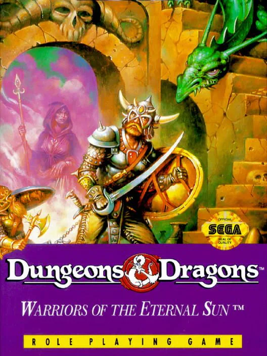 Copertina di Dungeons & Dragons: Warriors of the Eternal Sun