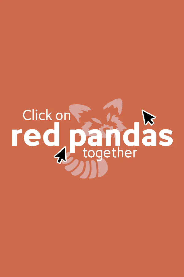 Copertina di Click on red pandas together