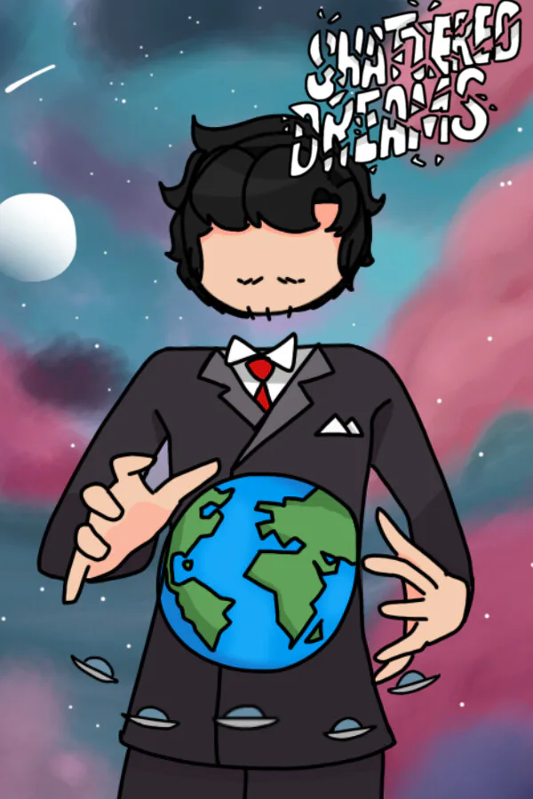Copertina di Shattered Dreams: that one time when all my applications got rejected, so I started my own company. My life became an idle / clicker game where I must increase all incremental values and squeeze my employees for every last bit of soul they have left.