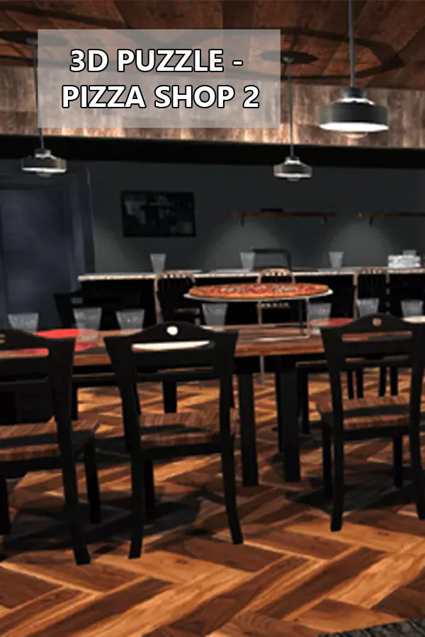 Copertina di 3D PUZZLE - Pizza Shop 2