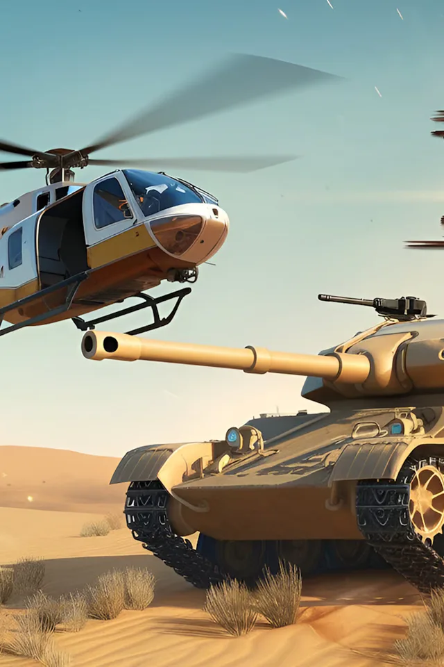 Copertina di Desert Tank Chaos