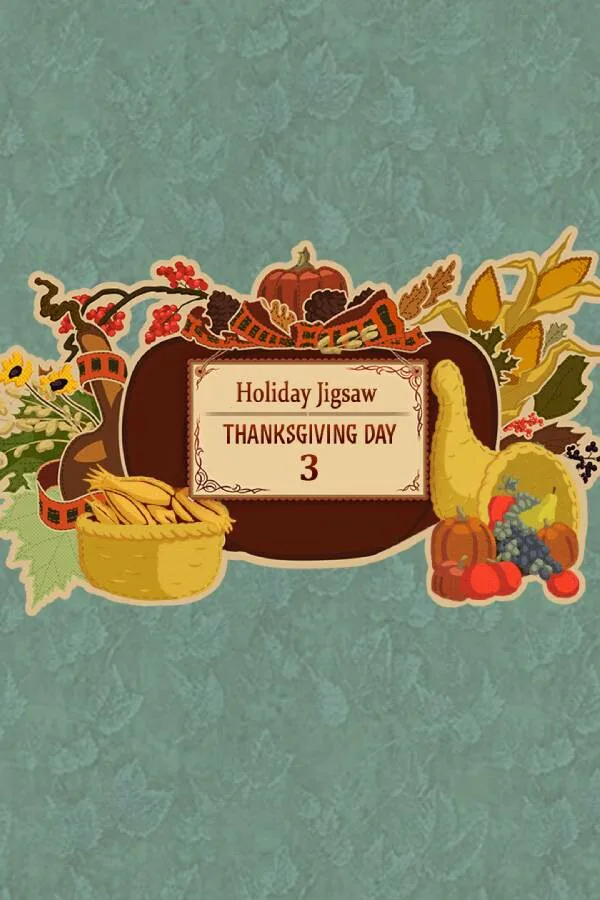 Copertina di Holiday Jigsaw Thanksgiving Day 3