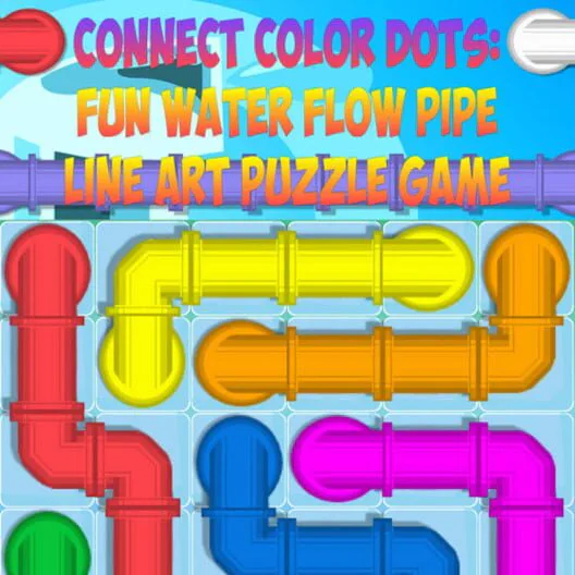 Copertina di Connect Color Dots: Fun Water Flow Pipe Line Art Puzzle Game