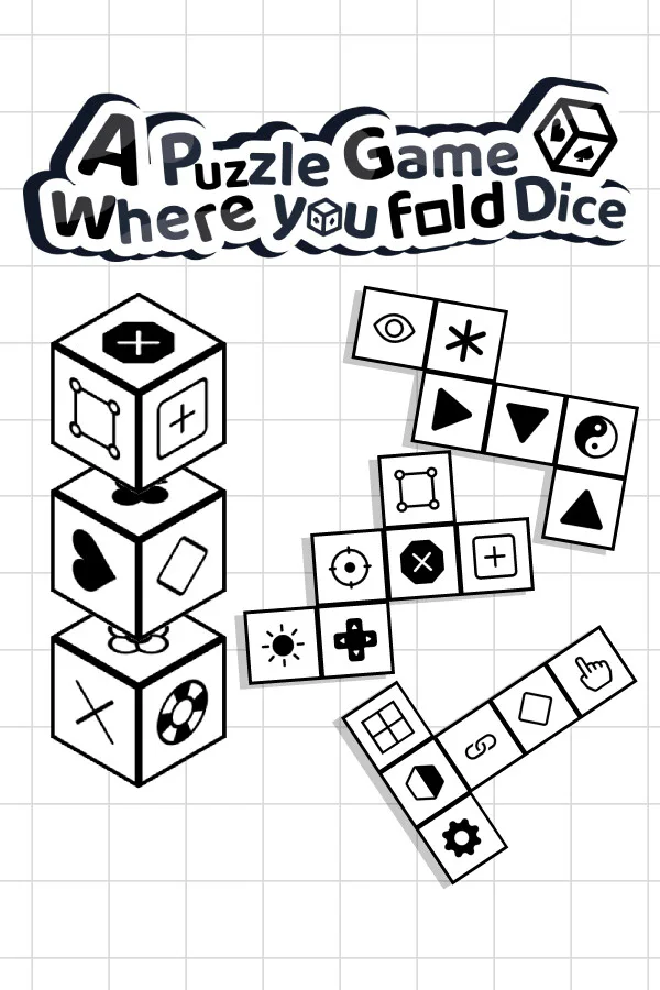 Copertina di A Puzzle game where you fold Dice