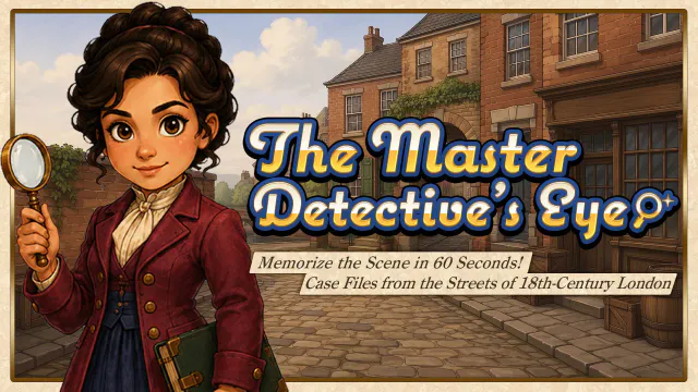 Copertina di The Master Detective's Eye: Memorize the Scene in 60 Seconds! Case Files from the Streets of 18th-Century London