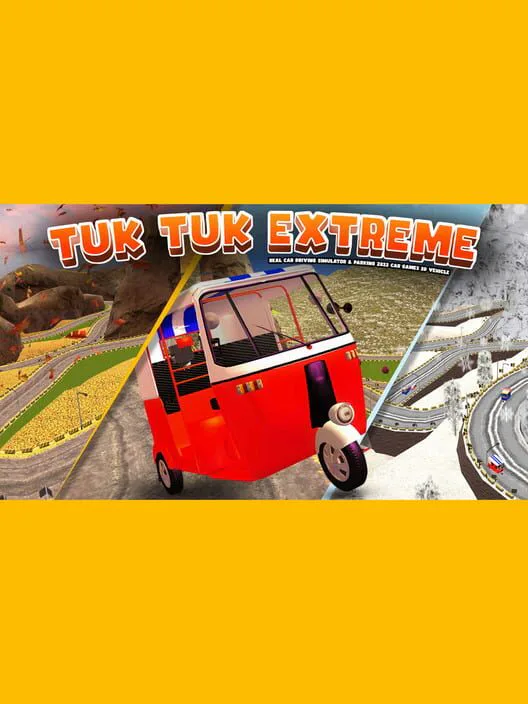 Copertina di Tuk Tuk Extreme - Real Car Driving Simulator & Parking 2023 Car Games 3D Vehicle