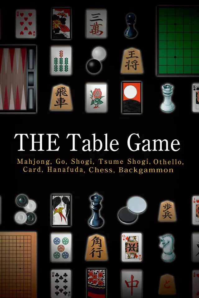 Copertina di THE Table Game Deluxe Pack -Mahjong, Go, Shogi, Tsume Shogi, Othello, Card, Hanafuda, Shisen Mahjong Solitaire, Chess, Backga