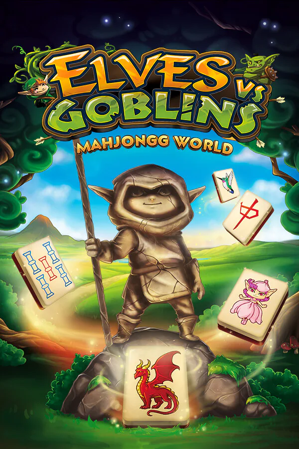 Copertina di Elves vs Goblins Mahjongg World