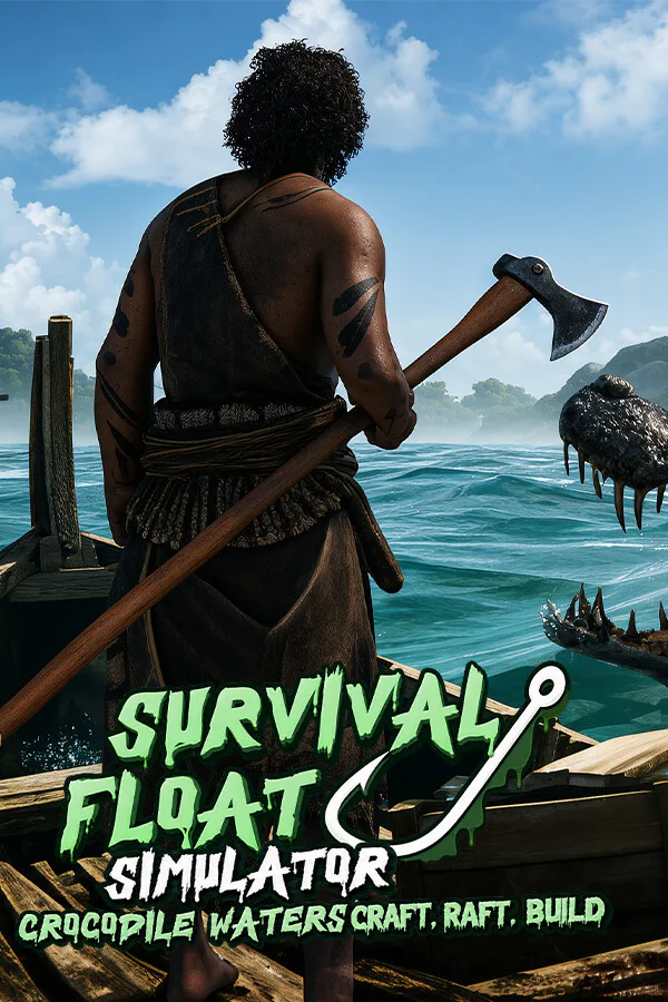 Copertina di Survival Float Simulator - Crocodile Waters Craft, Raft, Build