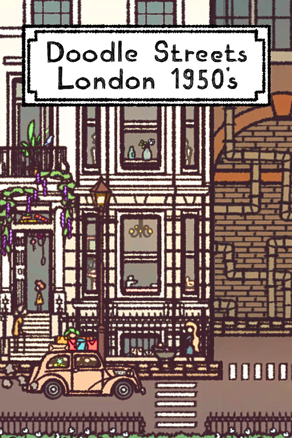 Copertina di Doodle Streets: London 1950's