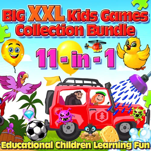 Copertina di Big XXL Kids Games Collection Bundle 11-in-1 Educational Children Learning Fun