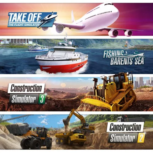 Copertina di Simulation Gold Bundle: Flight Fishing Construction