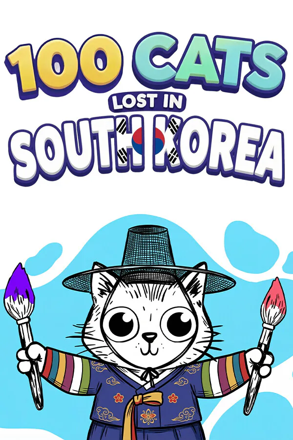 Copertina di 100 Cats Lost in South Korea Find & Color
