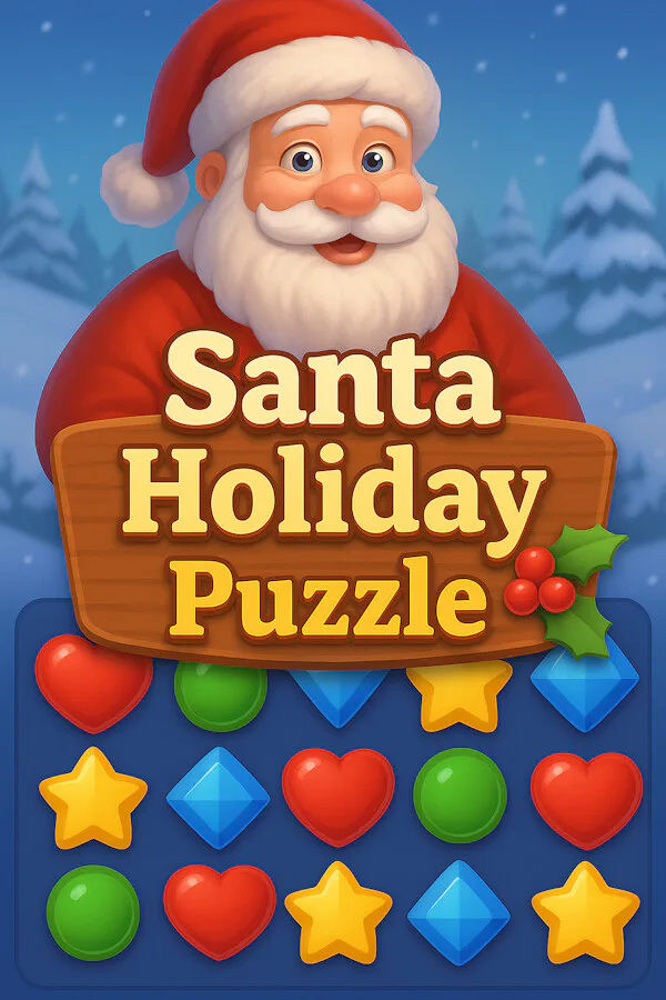 Copertina di Santa Holiday Puzzle