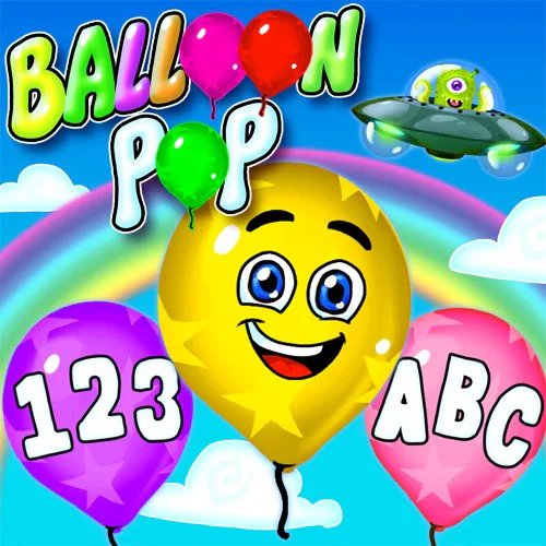 Copertina di Balloon Pop - i migliori giochi di apprendimento per bambini e bambini piccoli - numeri, lettere, forme, colori - 14 lingue