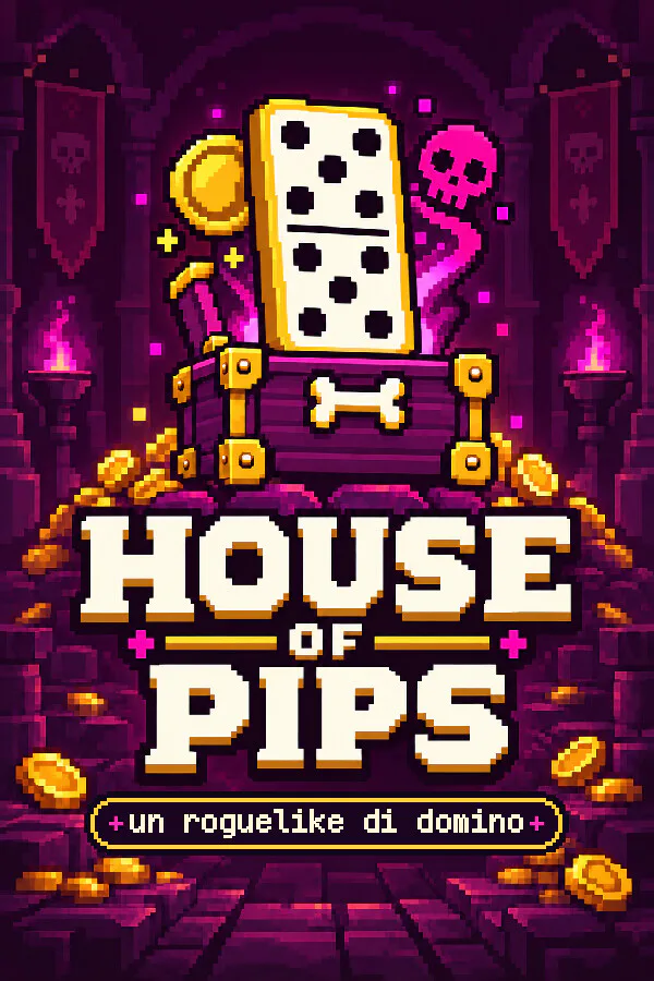 Copertina di House of Pips: un roguelike di domino