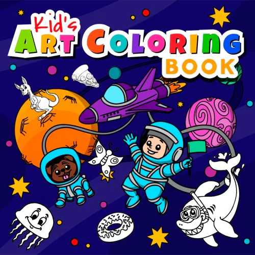 Copertina di Kid's Art Coloring Book
