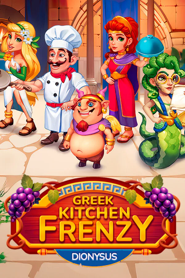 Copertina di Greek Kitchen Frenzy: Dionysus