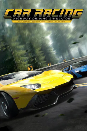 Copertina di Car Racing Highway Driving Simulator, real parking driver sim speed traffic deluxe 2023