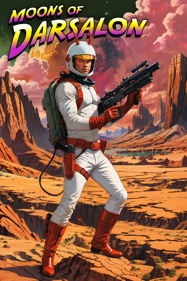 Copertina di Moons of Darsalon