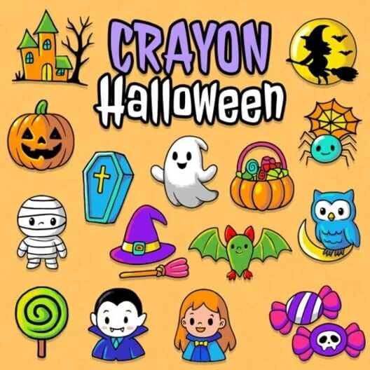 Copertina di CRAYON HALLOWEEN