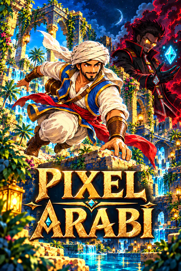 Copertina di pixel arabi