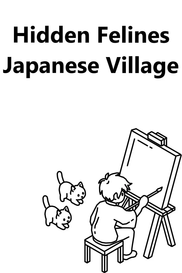 Copertina di Hidden Felines: Japanese Village