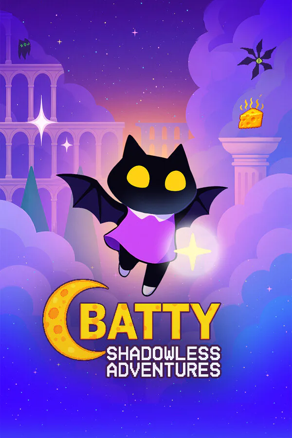 Copertina di Batty Shadowless Adventures
