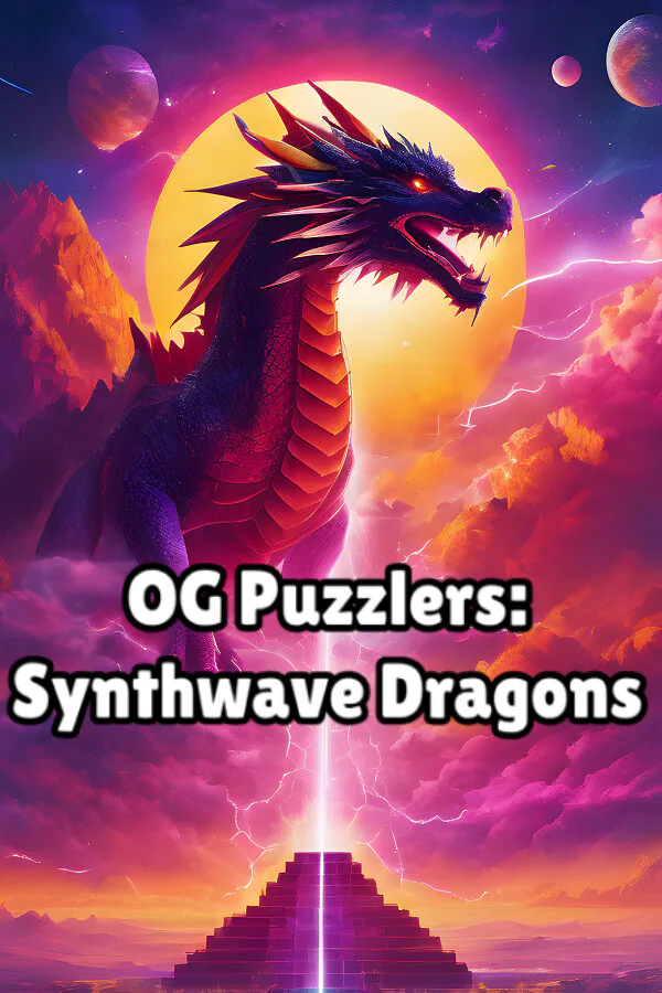 Copertina di OG Puzzlers: Synthwave Dragons