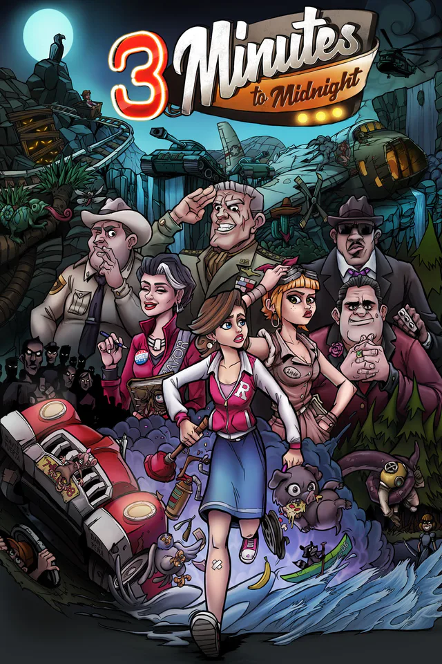 Copertina di 3 Minutes to Midnight® - A Comedy Graphic Adventure